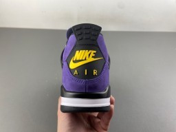 Air Jordan 4 Purple Suede High-Top Basketball Shoes 4