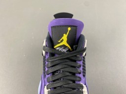 Air Jordan 4 Purple Suede High-Top Basketball Shoes 6