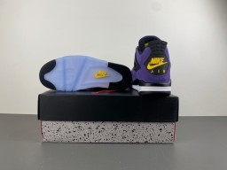 Air Jordan 4 Purple Suede High-Top Basketball Shoes 16