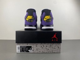 Air Jordan 4 Purple Suede High-Top Basketball Shoes 17