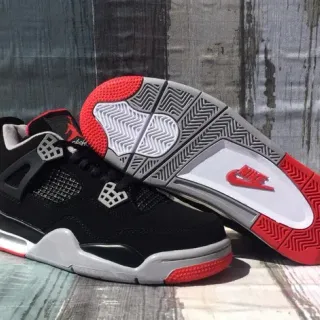 Air Jordan 4 Retro Black Cement Basketball Shoes