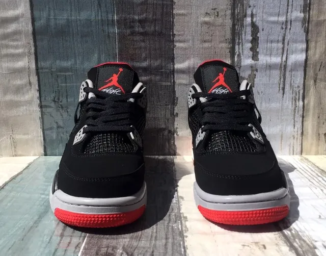 Air Jordan 4 Retro Black Cement Basketball Shoes 5
