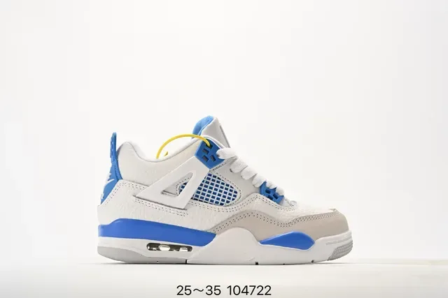 Air Jordan 4 White Blue Lifestyle Sneakers 17