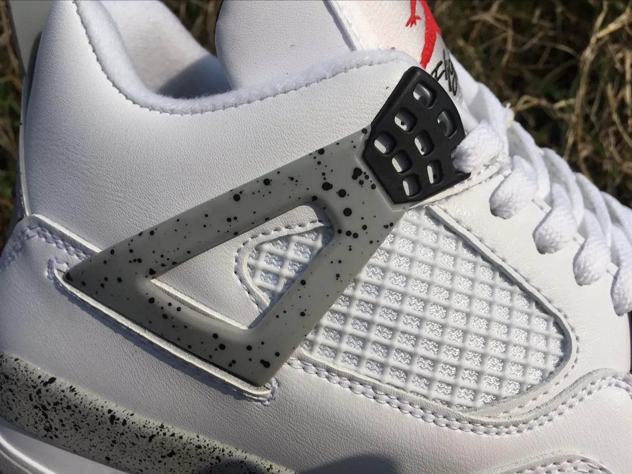 Air Jordan 4 White Cement Red Basketball Shoes 2