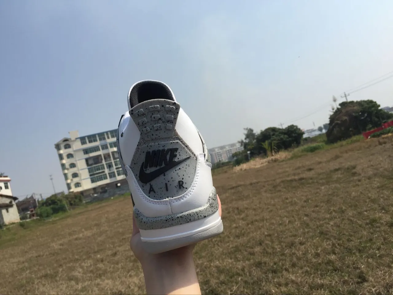 Air Jordan 4 White Cement Red Basketball Shoes 4