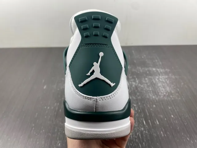 Air Jordan 4 White Dark Green Basketball Shoes 4