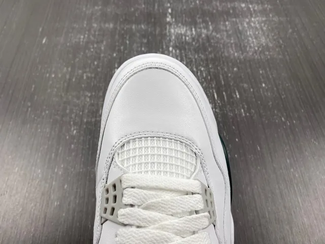 Air Jordan 4 White Dark Green Basketball Shoes 6