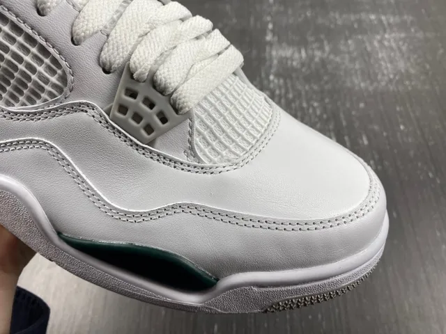 Air Jordan 4 White Dark Green Basketball Shoes 10