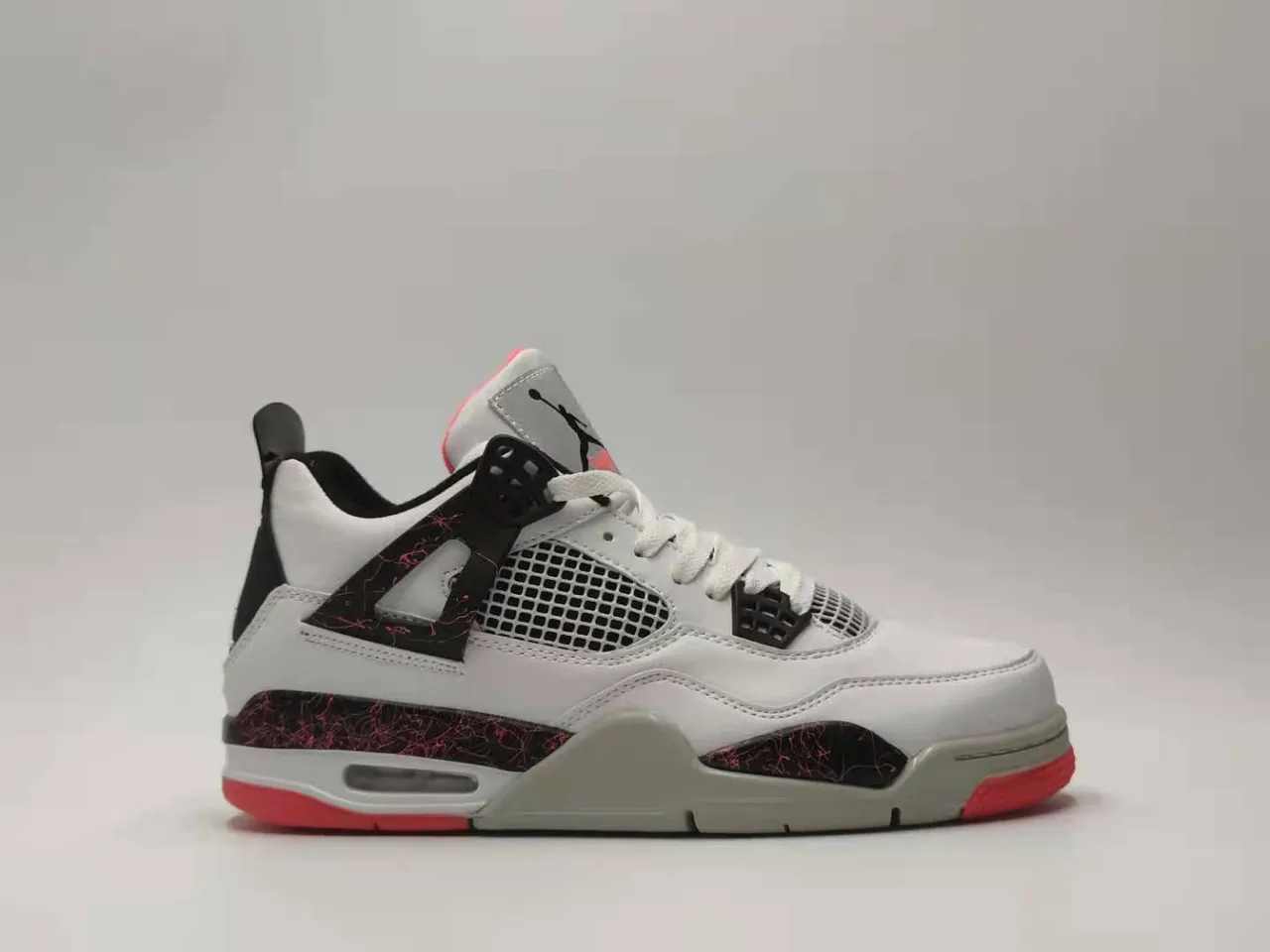 Air Jordan 4 White Red Gray Basketball Shoes 2