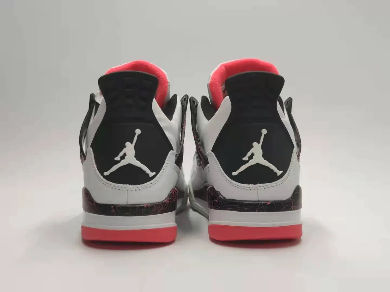 Air Jordan 4 White Red Gray Basketball Shoes 4
