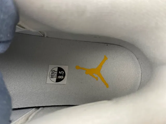 Air Jordan 4 White Yellow Black Basketball Shoes 7
