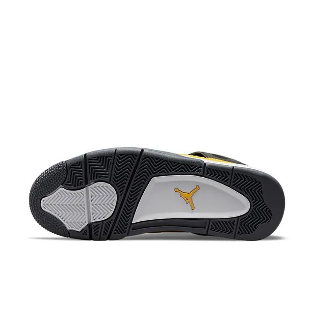 Air Jordan 4 Yellow Black White Basketball Shoes 6