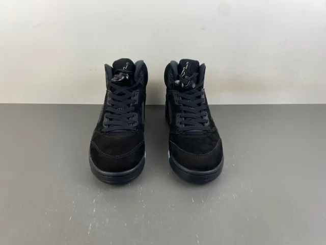 Air Jordan 5 Black Red Lightning Bolt Basketball Shoes 11
