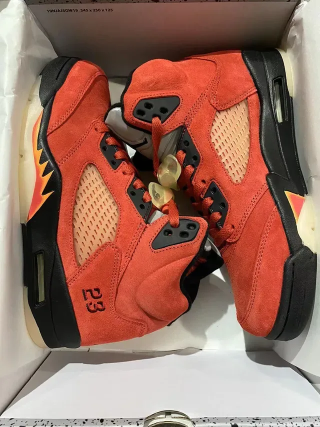 Air Jordan 5 Red Black Flame Chaussures de basketball 7