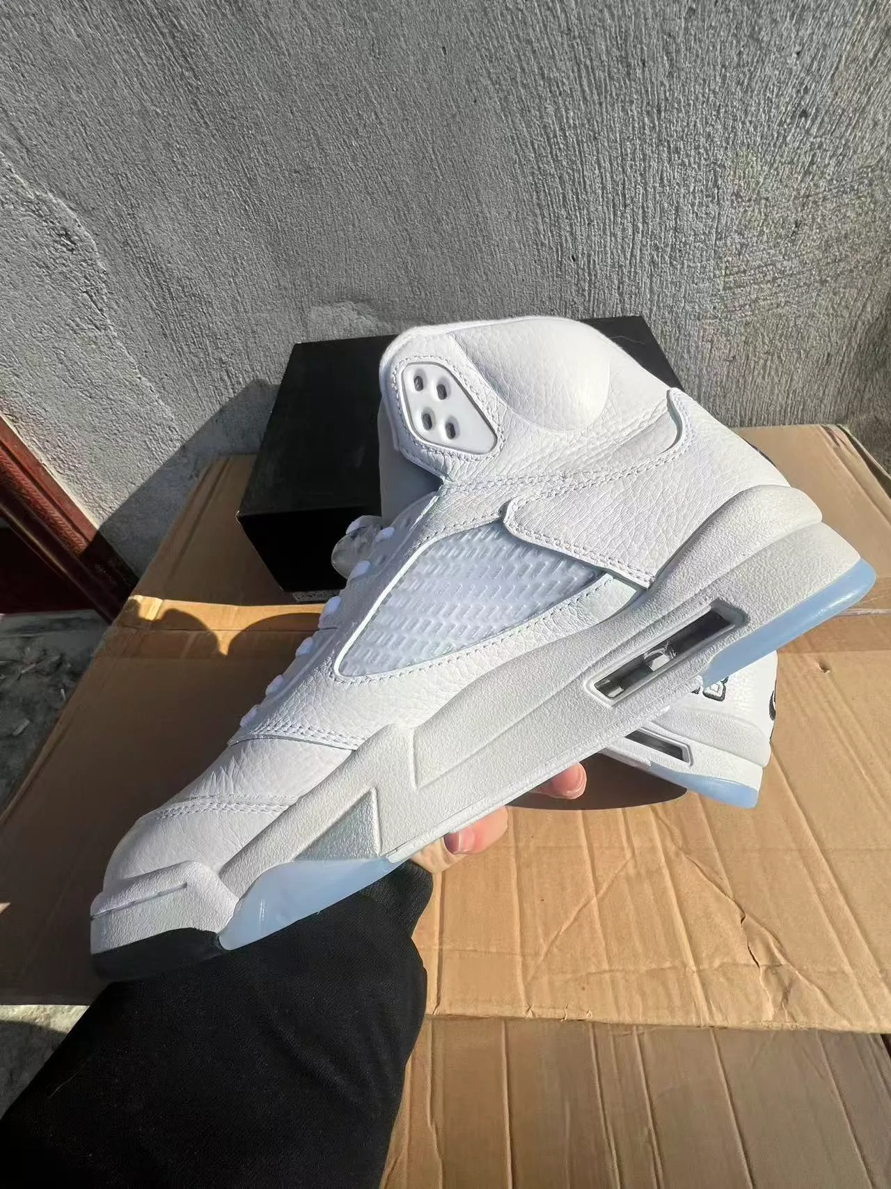 Air Jordan 5 White Black '23' Basketball Shoes 5