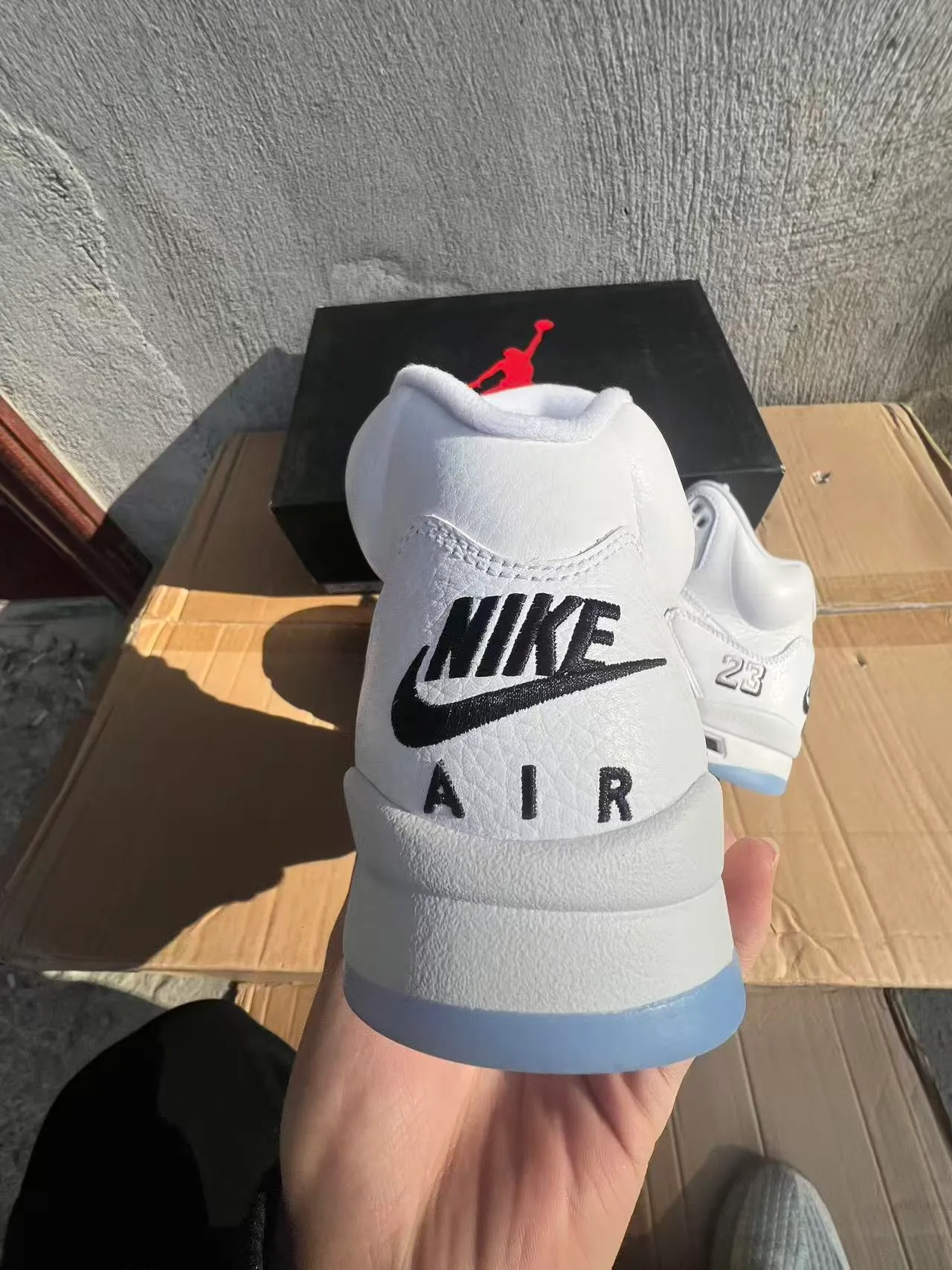 Air Jordan 5 White Black '23' Basketball Shoes 8