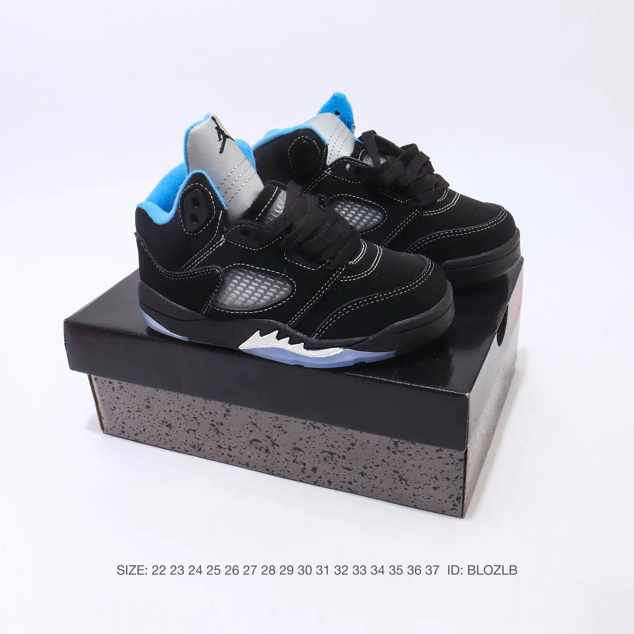 Air Jordan 5 White Red Black Blue Basketball Shoes 9