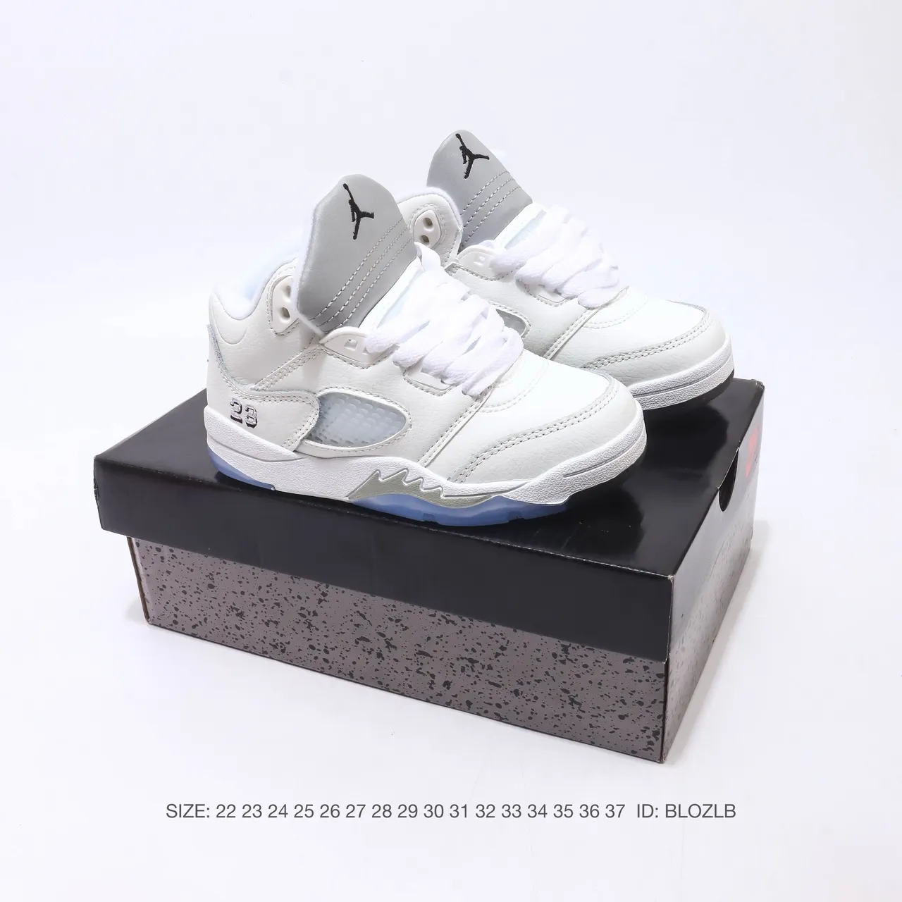 Air Jordan 5 White Red Black Blue Basketball Shoes 15