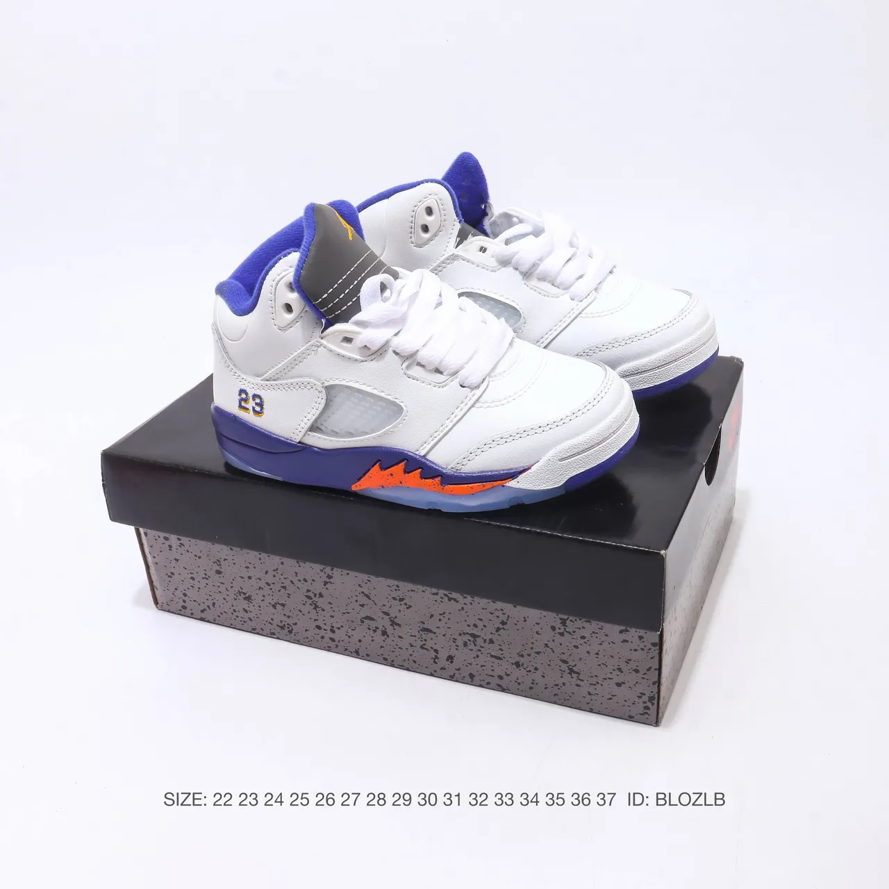 Air Jordan 5 White Red Black Blue Basketball Shoes 21