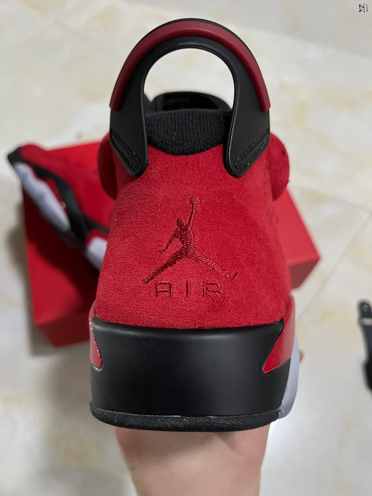 Air Jordan 6 Red Suede Basketball Shoes 7
