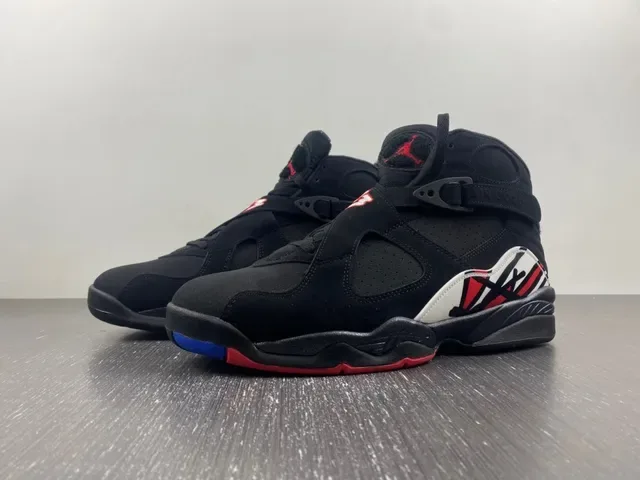 Air Jordan 8 Noir Rouge Bleu Jaune Chaussures de Basketball 2