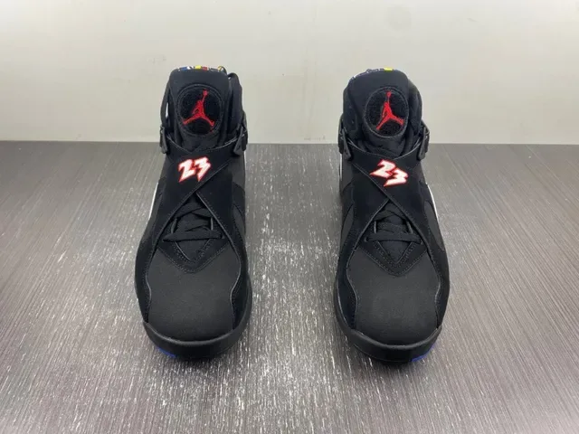 Air Jordan 8 Noir Rouge Bleu Jaune Chaussures de Basketball 3