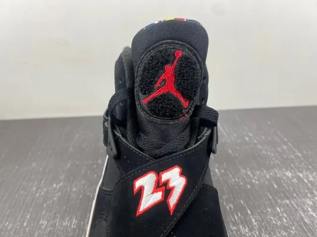 Air Jordan 8 Noir Rouge Bleu Jaune Chaussures de Basketball 9