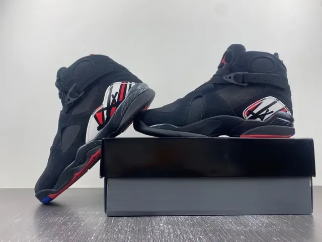 Air Jordan 8 Noir Rouge Bleu Jaune Chaussures de Basketball 19