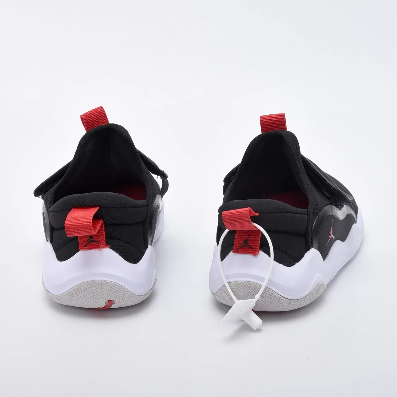 Air Jordan Black Red Slip-On Velcro Strap Lifestyle Sneakers 7