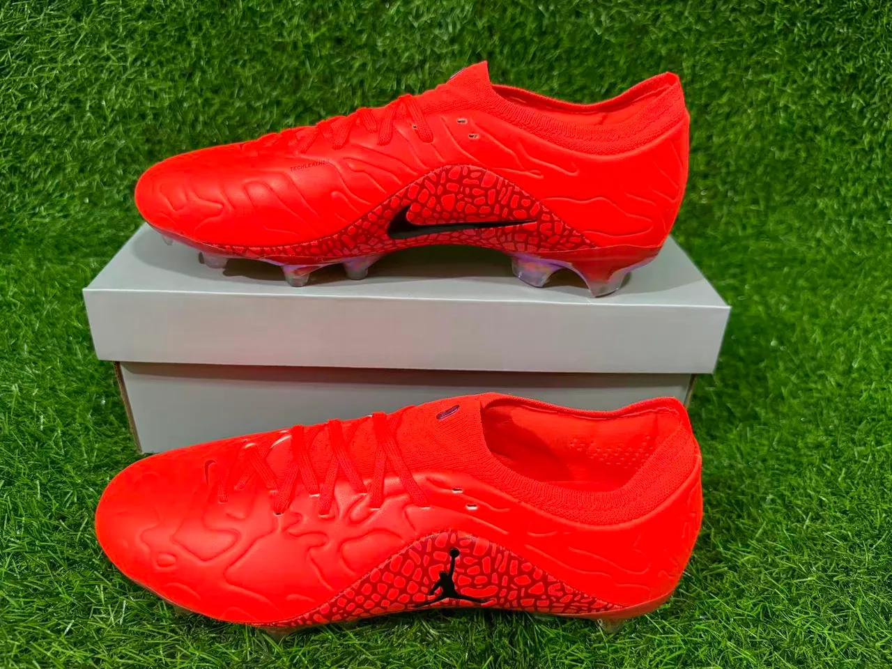 Air Jordan Phantom GT Naranja Botines de Fútbol Firm-Ground 3