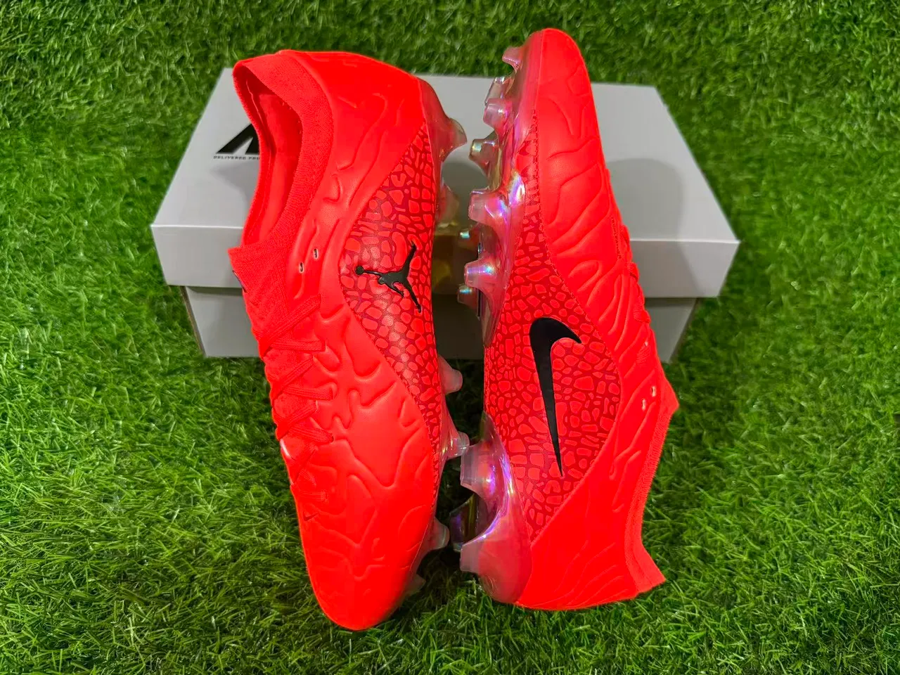 Air Jordan Phantom GT Naranja Botines de Fútbol Firm-Ground 4