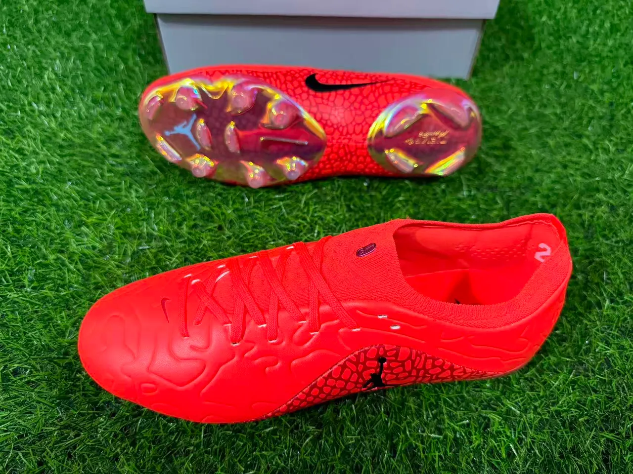 Air Jordan Phantom GT Naranja Botines de Fútbol Firm-Ground 6