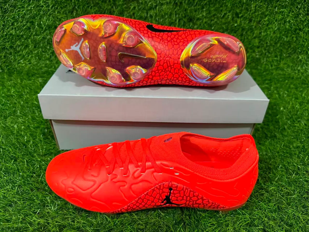 Air Jordan Phantom GT Naranja Botines de Fútbol Firm-Ground 7