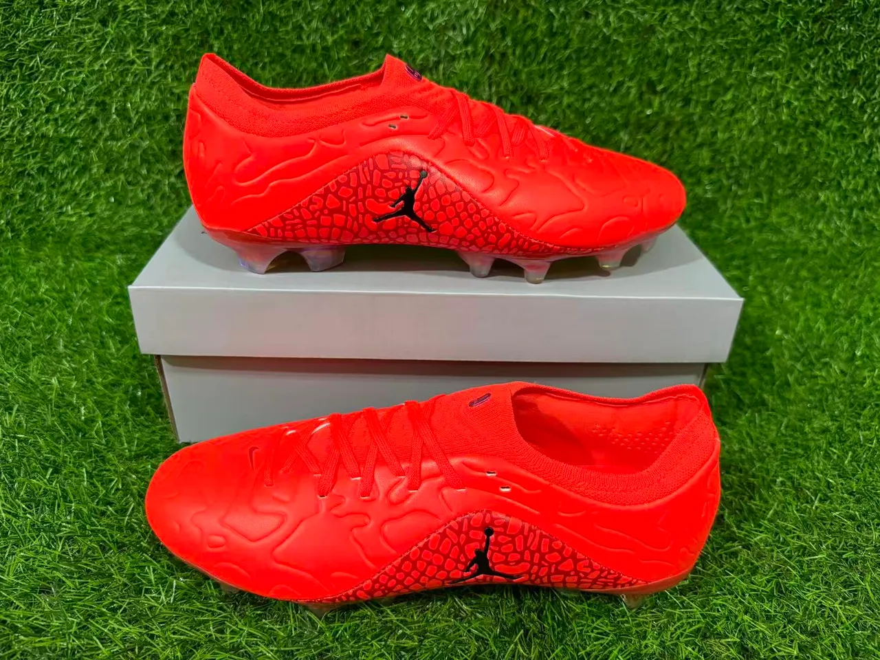 Air Jordan Phantom GT Naranja Botines de Fútbol Firm-Ground 8