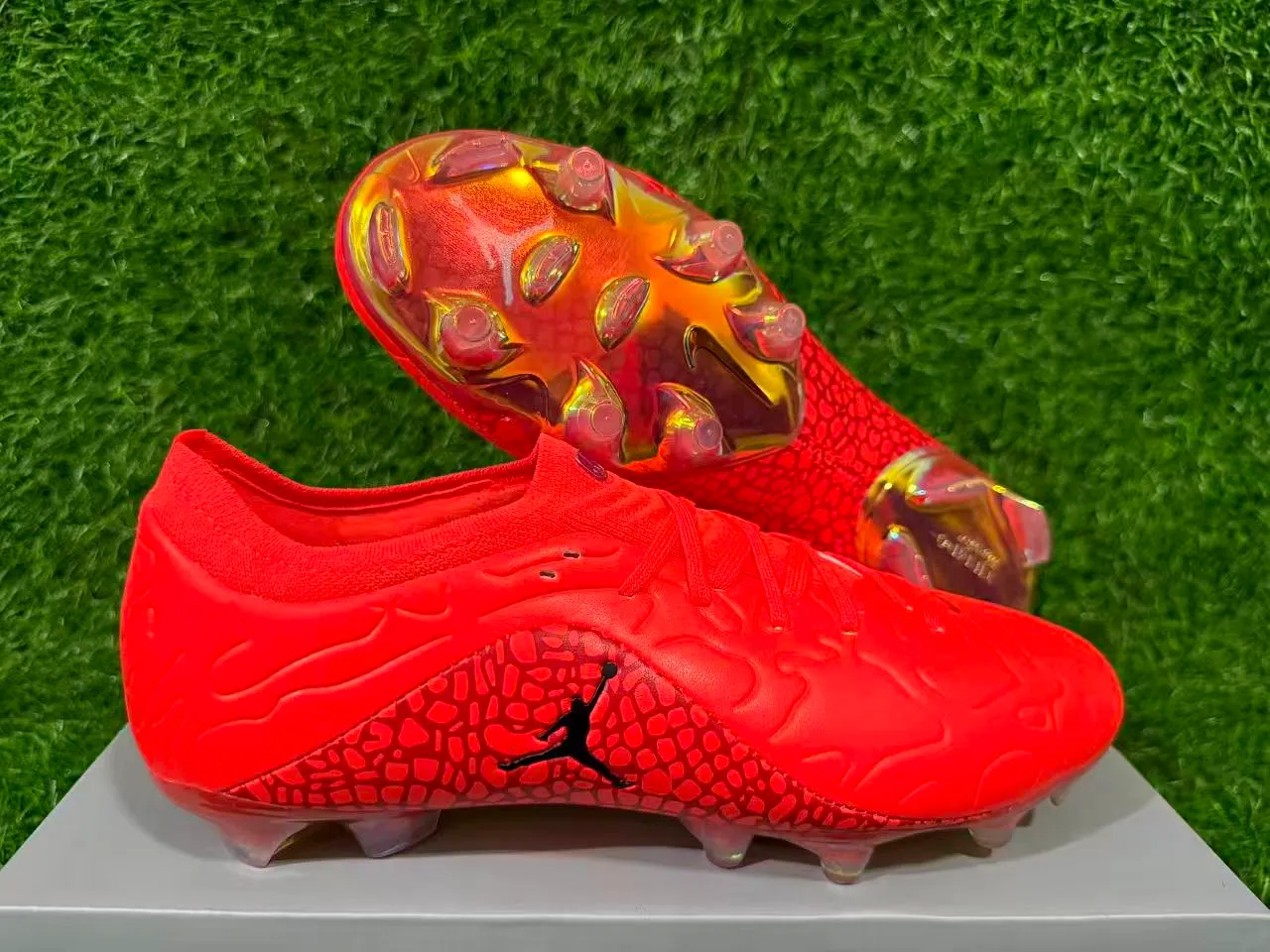 Air Jordan Phantom GT Naranja Botines de Fútbol Firm-Ground 9