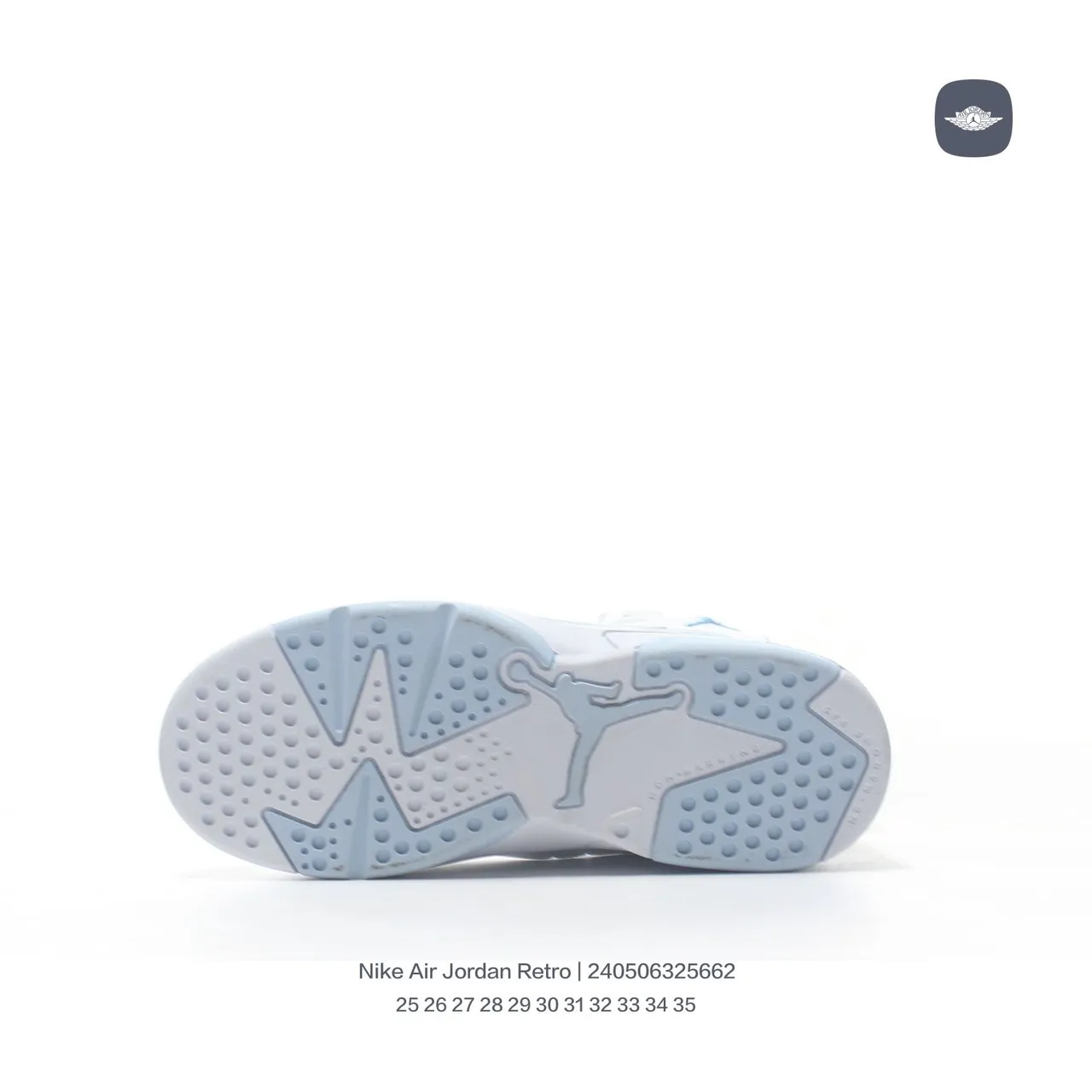 Tênis de basquete Air Jordan Retro 7 branco e azul-claro 8