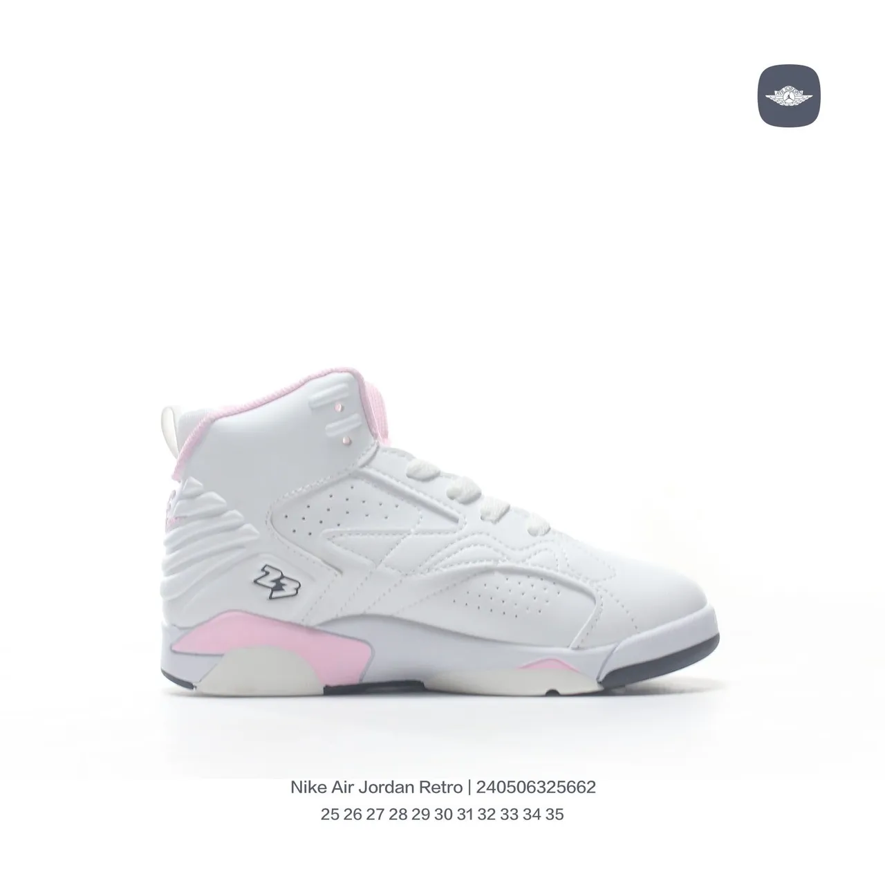 Tênis de basquete Air Jordan Retro 7 branco e azul-claro 24