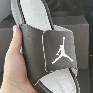 Air Jordan Slide Dark Gray and White Slippers