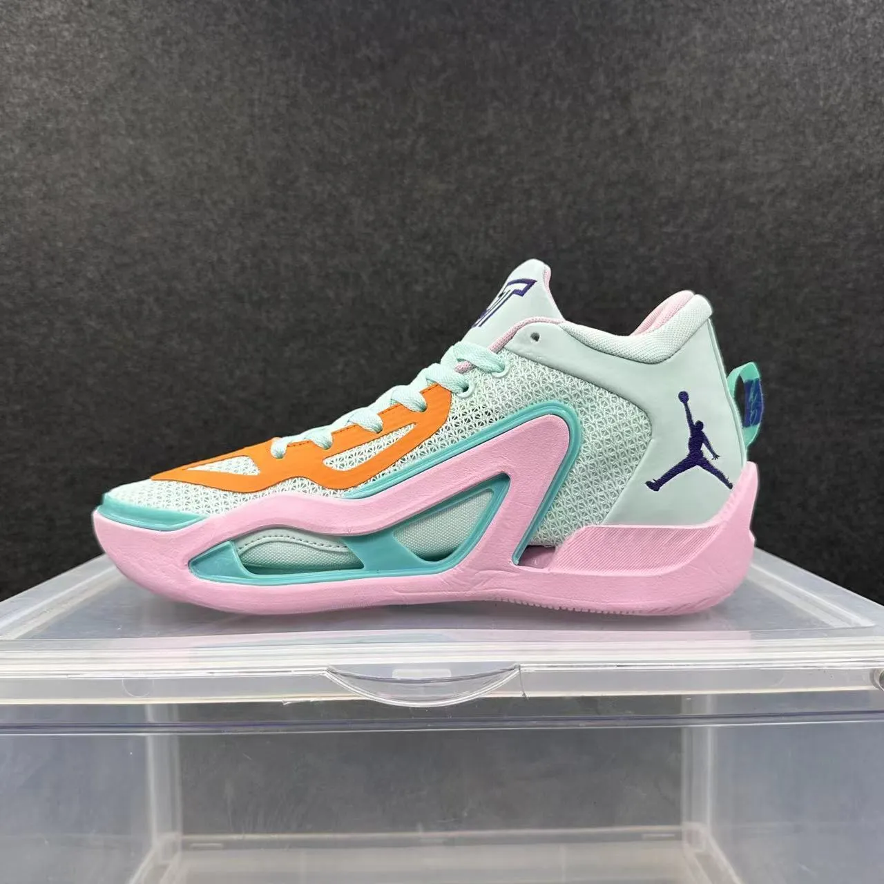 Chaussures de basketball Air Jordan Zion 2 vert clair rose sarcelle orange 2