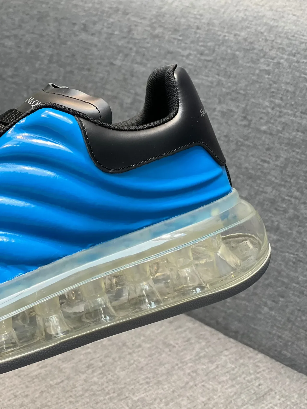 Alexander McQueen Oversized Sneaker Blue and Black Lifestyle Sneakers 8