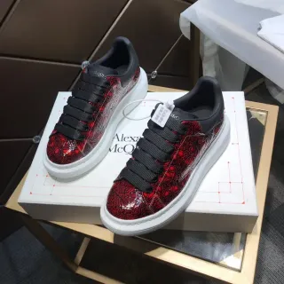 Alexander McQueen Oversized Sneaker Red Geometric Print Lifestyle Sneakers
