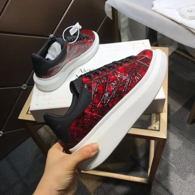 Alexander McQueen Oversized Sneaker Red Geometric Print Lifestyle Sneakers 5