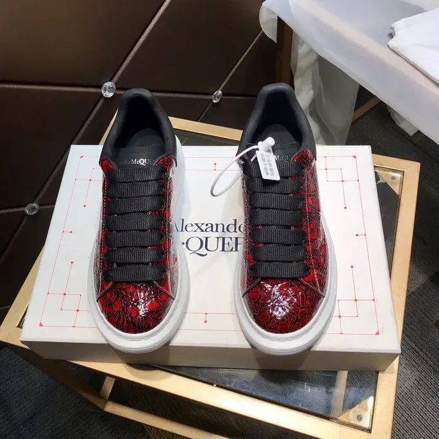 Alexander McQueen Oversized Sneaker Red Geometric Print Lifestyle Sneakers 9
