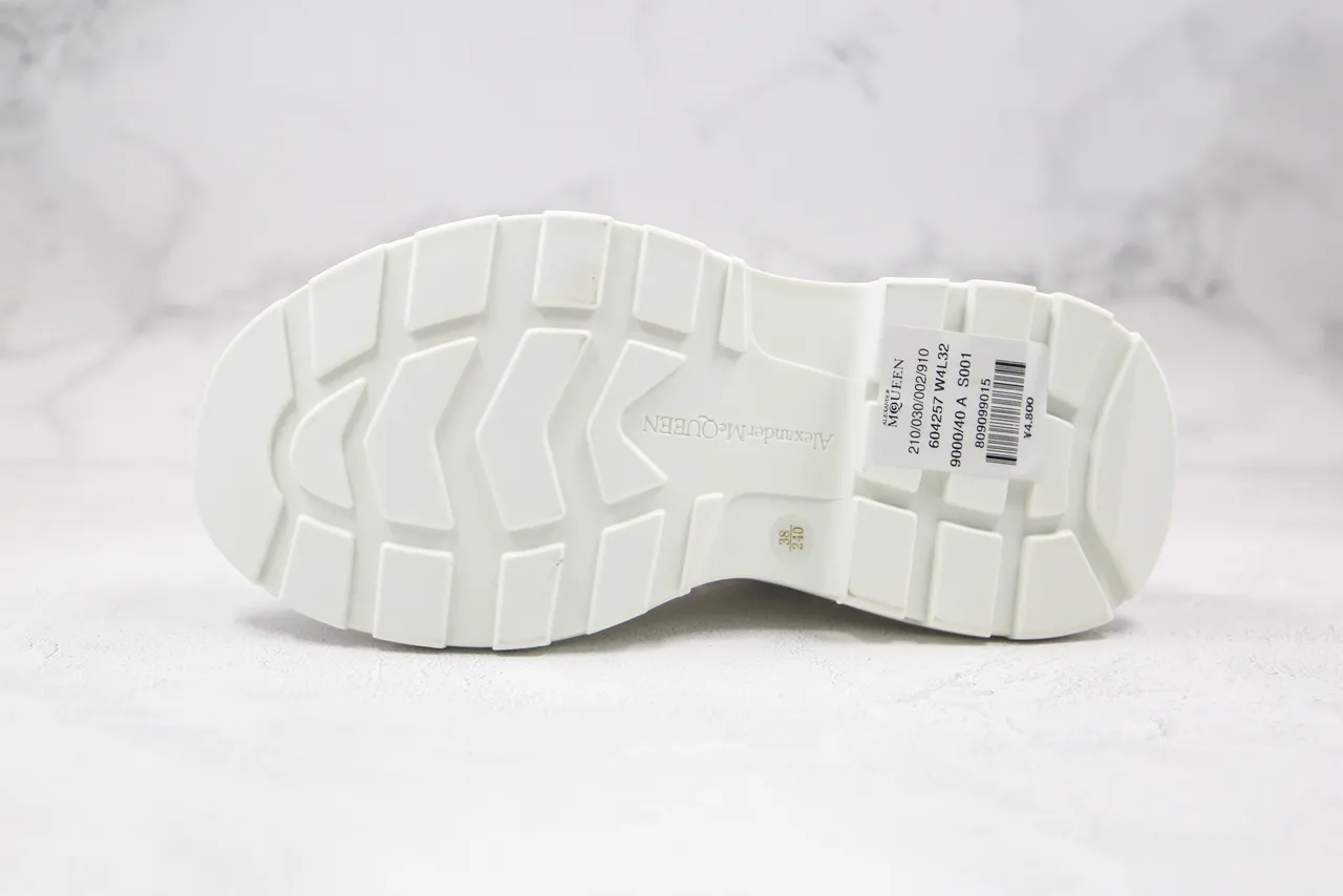 Alexander McQueen Oversized Sneaker White Canvas Martin Boot 2