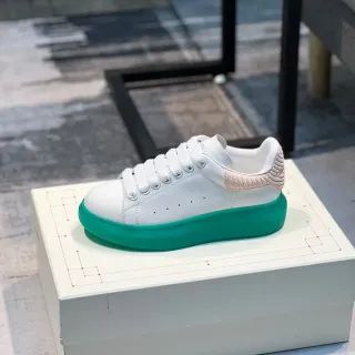 Alexander McQueen Oversized Sneaker White Green Platform Lifestyle Sneakers