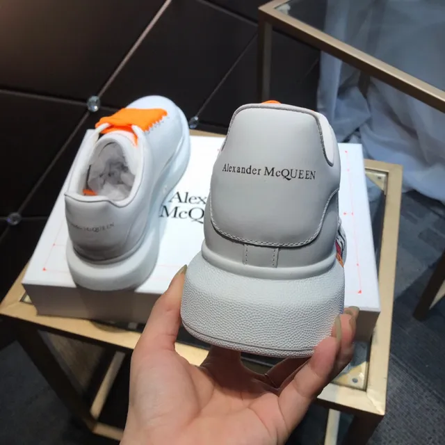 Alexander McQueen Oversized Sneaker White Orange Mickey Mouse Lifestyle Sneakers 5