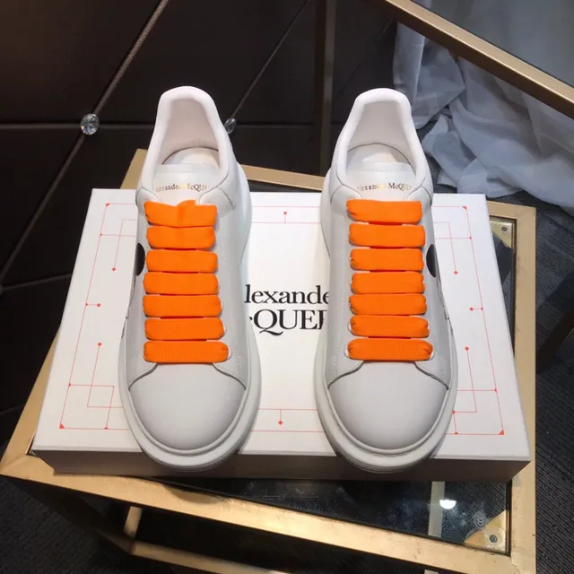 Alexander McQueen Oversized Sneaker White Orange Mickey Mouse Lifestyle Sneakers 9