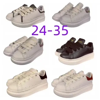 Alexander McQueen White Black Platform Sole Elastic Laces Lifestyle Sneakers