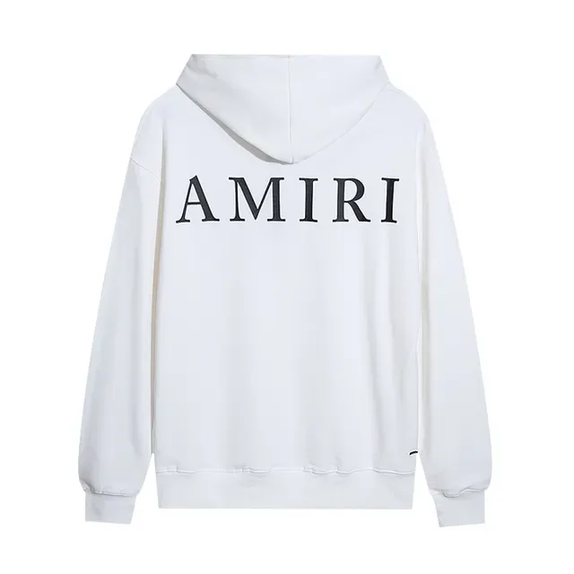 Amiri Black White Relaxed Fit Minimalist Logo Placement Hoodie 3