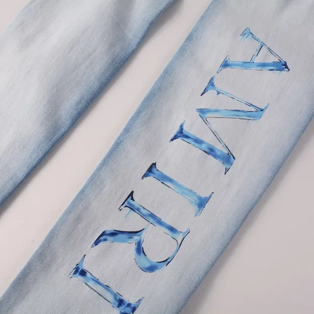 Amiri Blue Distressed Skinny Fit Jeans 3